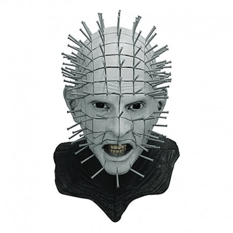Máscara Pinhead deluxe con clavos de GHOULISH