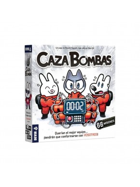 Caja del juego de mesa Caza Bombas de Devir