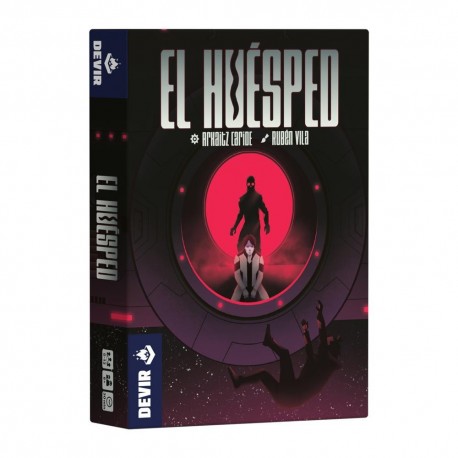 Caja y cartas del juego de mesa El Huésped Pocket