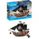 Gran barco pirata PLAYMOBIL con cañones y piratas