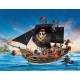 Gran barco pirata PLAYMOBIL con cañones y piratas