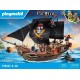 Gran barco pirata PLAYMOBIL con cañones y piratas