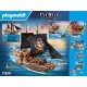 Gran barco pirata PLAYMOBIL con cañones y piratas