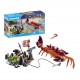 Set de batalla PLAYMOBIL con cangrejo gigante y pirata.