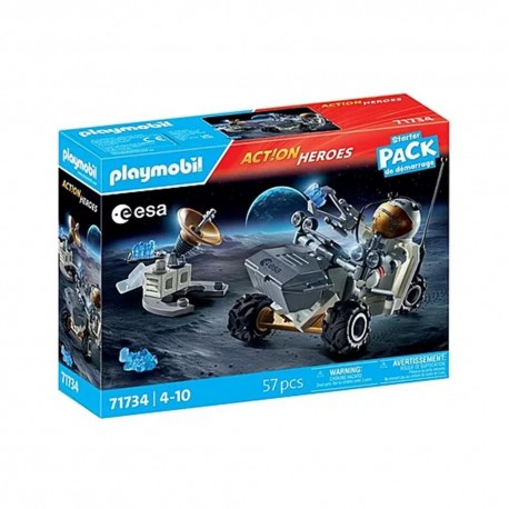 PLAYMOBIL Starter Pack Misión Espacial con vehículo y estación