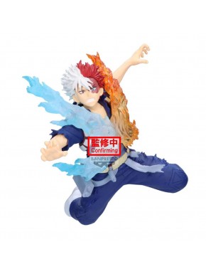 Figura de Shoto Todoroki My Hero Academia con efectos de hielo y fuego