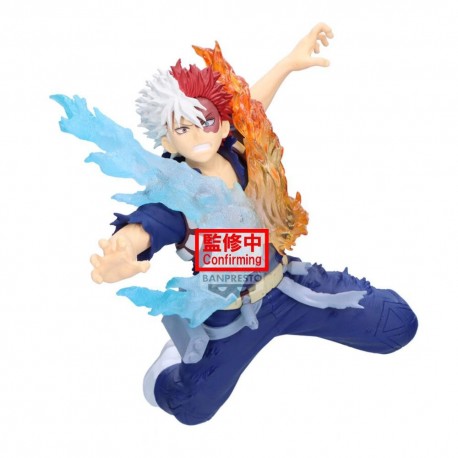 Figura de Shoto Todoroki My Hero Academia con efectos de hielo y fuego