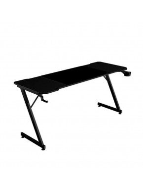 Mesa Mars Gaming Ergo preta com tapete