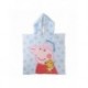 Poncho en microfibre Peppa Pig bleu clair avec design étoilé