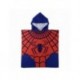 Poncho en Microfibre Spiderman 100% Polyester Rouge