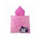 Poncho en microfibre rose Minnie Mouse avec capuche