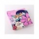 Poncho en microfibre rose Minnie Mouse avec capuche