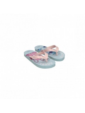 Chanclas Flip Flop Stitch y Angel, azul y rosa