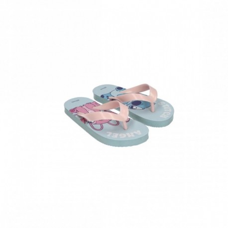 Tongs Flip Flop Stitch et Angel, bleu et rose