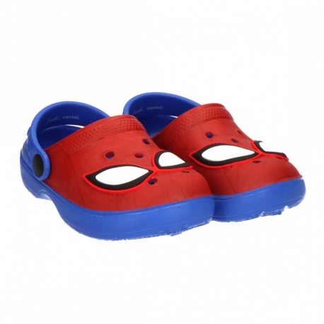 Zuecos rojos y azules de Spiderman para niños