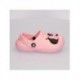 Zuecos rosas de Minnie con lazo, material EVA