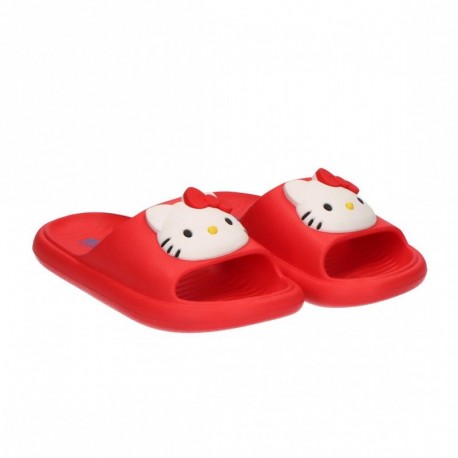 Chinelos de EVA vermelhos Hello Kitty para crianças