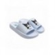 Chinelos Hello Kitty azul claro com design de personagem