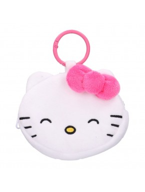 Porte-clés peluche Hello Kitty avec fermeture éclair