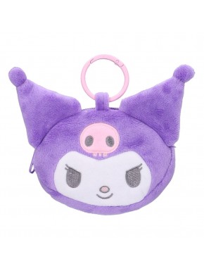 Porte-clés en peluche violet Kuromi Sanrio