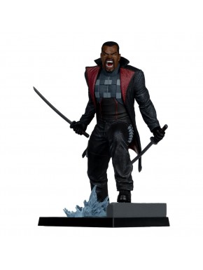 Statue PVC de Blade avec base et comic Marvel 19 cm