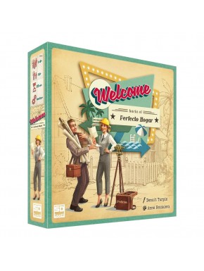 Caja del juego de mesa Welcome hacia el perfecto hogar
