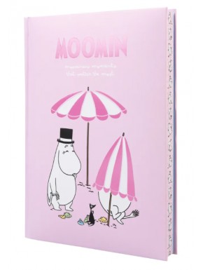 Cuaderno Moomin A5 tapa dura rosada