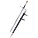 Espada Andúril funcional de El Señor de los Anillos en su funda