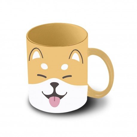 Taza Oh My Pop Shiba multicolor de cerámica