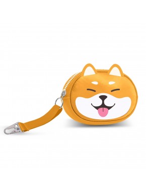 Porta-moedas Oh My Pop Shiba multicolorido com zíper