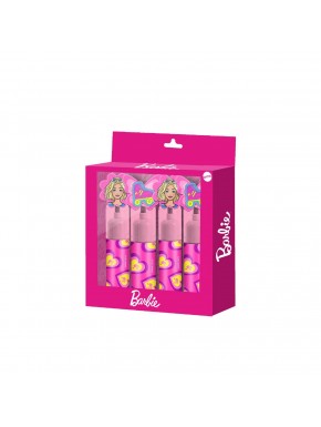 Pack de 4 marqueurs fluorescents Barbie en boîte cadeau