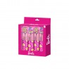 Pack de 4 Marqueurs Fluorescents Barbie Mix