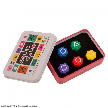 Jeu Gonggi Squid Game dans une boîte en métal