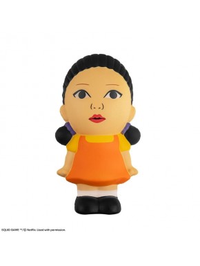 Squishy Young-hee con vestido naranja y coletas