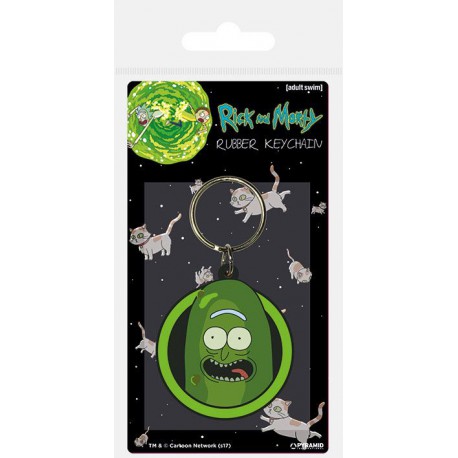 Keychain rubber Rick Cucumber 6 cm