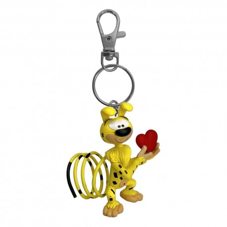 Porte-clés Marsupilami Heart tenant un cœur