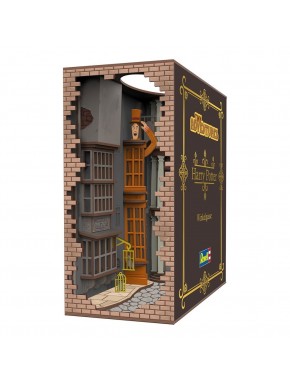 Maqueta Book Nook Callejón Diagon iluminada