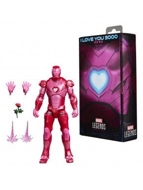 Figura Iron Man I Love You 3000 en rosa con accesorios