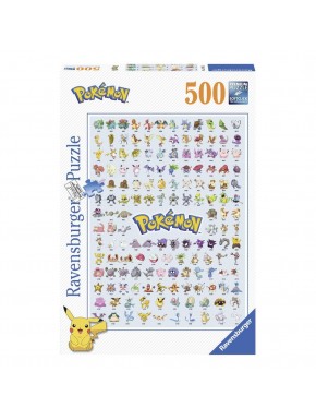 Puzzle Pokémon de 500 piezas, licencia oficial Ravensburger