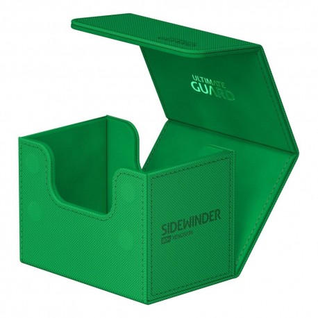Estuche verde Ultimate Guard Sidewinder 80+ XenoSkin para cartas