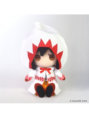 Pelúcia de Garnet von Alexandros de Final Fantasy IX com roupa vermelha e branca