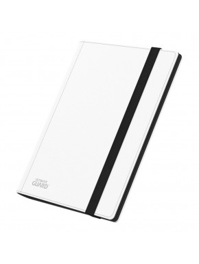 Ultimate Guard Flexxfolio 360 XenoSkin Blanco cerrado con banda elástica