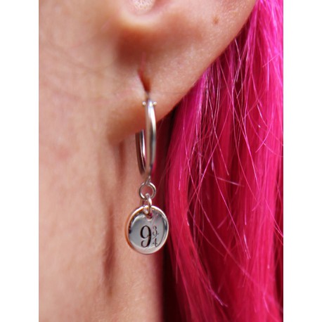 Pendientes plata de Ley 9 3/4 Harry Potter