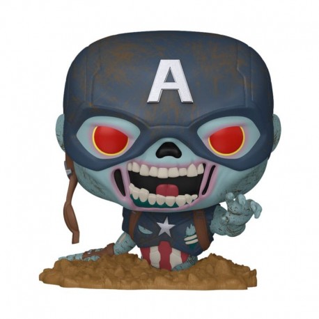 Figurine Funko POP! Marvel Zombies Captain America