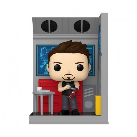 Figura POP! Marvel Tony Stark en su taller 9 cm