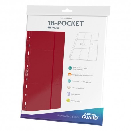 Pages rouges 18-Pocket Ultimate Guard pour cartes