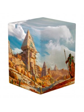 Caja Ultimate Guard con ilustración de ciudad desértica