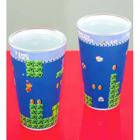 Crystal glass Super Mario Bros Nintendo