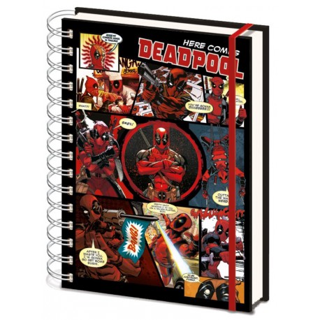 Boek spiraal A5 Deadpool