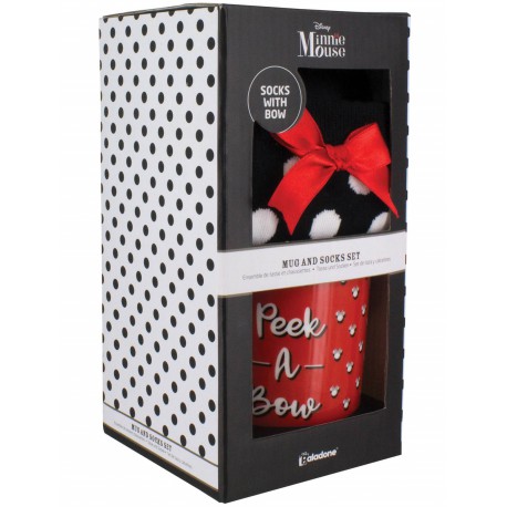 Kit presente com meias e caneca da Disney Minnie Mouse